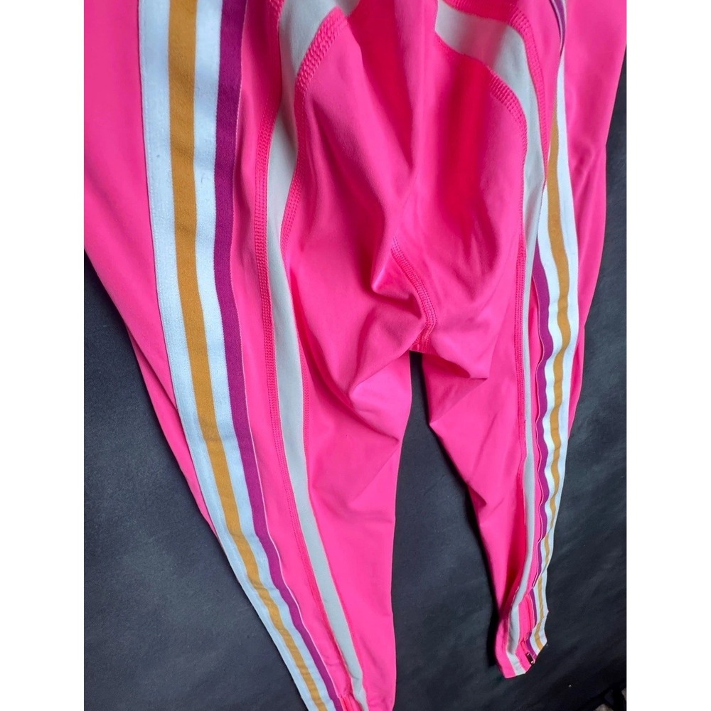 Free People Movement Leggings S Pink Rainbow High Waist BARBIECORE Athletic - Picture 4 of 7